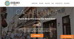 Desktop Screenshot of hotelcasablancapr.com