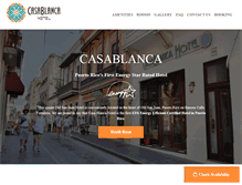 Tablet Screenshot of hotelcasablancapr.com